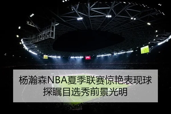 杨瀚森NBA夏季联赛惊艳表现球探瞩目选秀前景光明